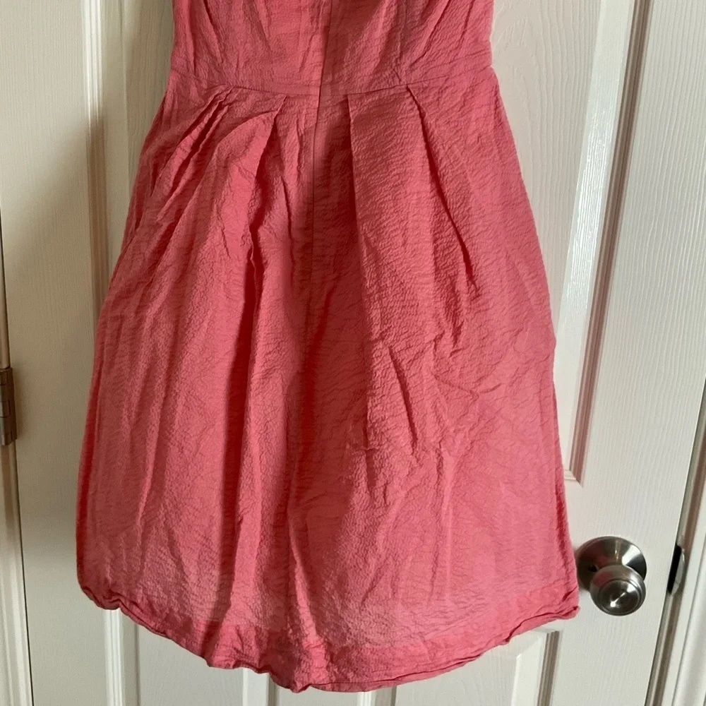 J.CREW Lorelei Seersucker Strapless Mini Dress Size 2P